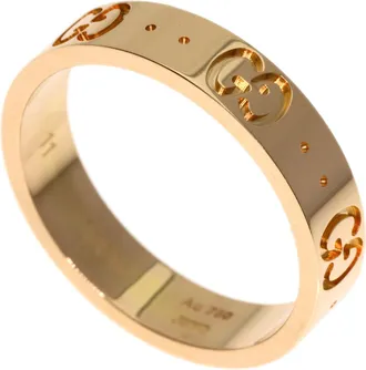 Gucci Pink Gold (18K) Band Ring (Pre-Owned)
