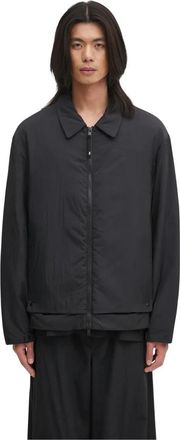 Yohji Yamamoto Liner Jacket - Heren - Zomerjassen - Zwart - L - Leer - Jassen
