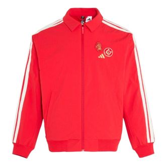 adidas CNY 3 Stripes Reversible Woven Jacket Better Scarlet KE4059
