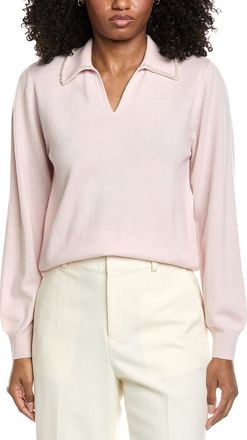Brodie Pearl Collar Wool & Cashmere-Blend Sweater