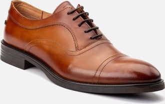 base Mens Lapel Mens Lace Up Shoes - Brown - Size: 12