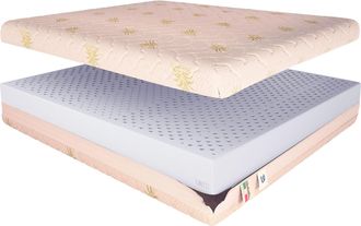 Baldiflex Baldiflex - Materasso Lattice Alto 20 Cm Lattice 100% 18 Cm Con Fodera Aloe Vera Singolo Misura 70x200 Cm
