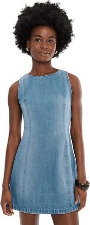 Free People Atlas Denim Mini Womens Dress Blue Fade : LG (Womens 12-14), Viscose