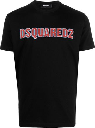Dsquared2 logo-print cotton T-shirt - men - Cotton - S - Black