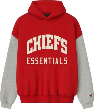 Fear of God x NFL FW25 Chiefs Sport Hoodie Red Concrete Heather 192NF256413F
