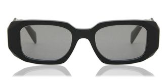 Prada PR 17WS Asian Fit 1AB07Z Womens Sunglasses Black Size 49