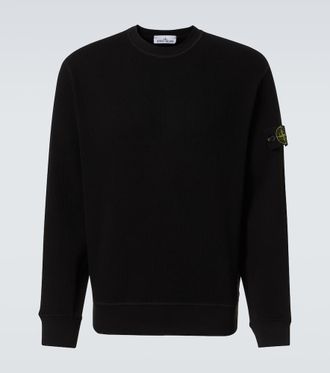 スウェット・トレーナー STONE  Dark Blue Cotton Sweatshirt Navy blue Sweatshirt with logo Stone Island