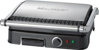 Clatronic Kg 3487 Grill De Asar Con Tapa Basculante, 2000 W, Acero Inoxidable