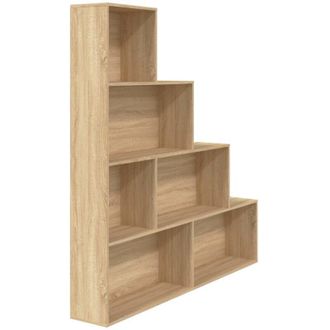 vidaXL Book Cabinet/Room Divider Sonoma Oak 155x24x160 cm Engineered Wood vidaXL