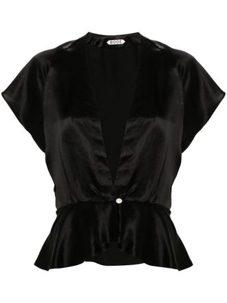 Bode Freya silk blouse - Black
