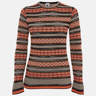 M Missoni Multicolor Patterned Knit Top