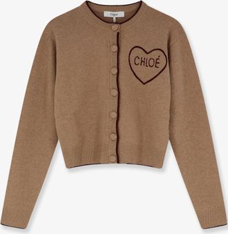 Chlo&eacute; Cardigan in lana e lana cashmere - CHLOE - gender_Woman