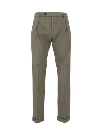 Berwich Green Straight-Leg Cuffed Pants