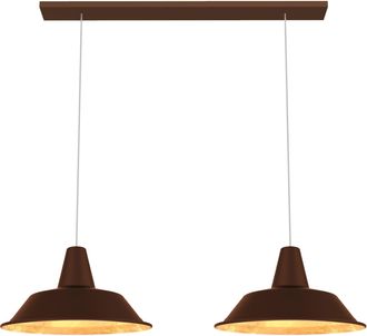 Lumicom Duna L&aacute;mpara De Techo Lineal Corten Hoja