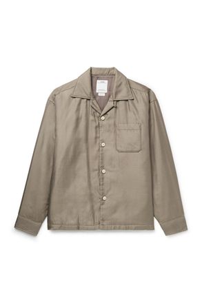 Visvim Keesey Convertible-Collar Padded Silk-Twill Shirt Jacket