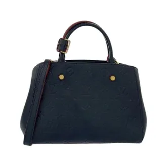 Louis Vuitton Pre-owned Handbags, female, Blue, Size: ONE SIZE Pre-owned Montaigne BB Handbag
