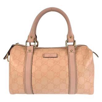 Gucci Pre-owned Handbags, female, Pink, Size: ONE SIZE Pre-owned Guccissima Leather Handbag
