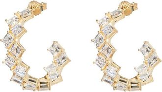 Nickho Rey JOJO HOOP in White/gold at Nordstrom