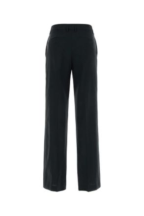 Pantaloni Torino Womens Black Twill Francoise Pant Nero Exterior: Virgin Wool Pantaloni