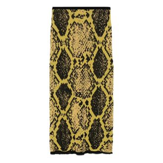 The Attico Dames, Rokken, Geel, Maat: M Leer