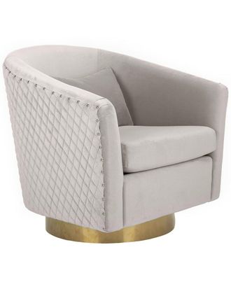 Safavieh Clara Quilted Swivel Tub Chair
