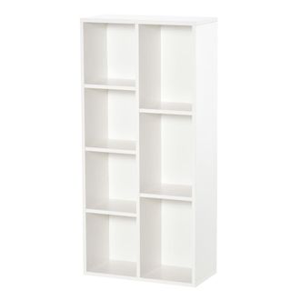 HOMCOM Estanter&iacute;a para libros 50x24x106 cm blanco