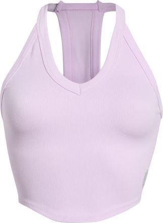 Free People FP Movement All Clear Crop Racerback Tank in Ultra Violet at Nordstrom, Size X-Large Regular