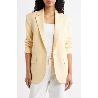 Mango Americana Martini Jacket in Yellow at Nordstrom, Size X-Small