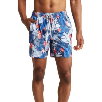 Rainforest Hot Tropics Swim Trunks in Navy at Nordstrom Rack, Size Medium
