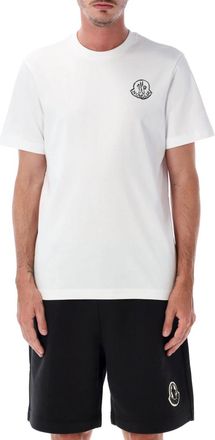 Moncler White Crew Neck T-Shirt