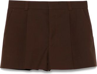 Gucci Twill wollen shorts - Bruin