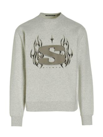 Stampd Gray Cotton Mens Sweatshirt