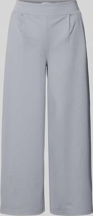 Ichi Wide Fit Stoffhose mit Viskose-Anteil Modell Kate in Hellgrau, Gr&ouml;&szlig;e XXL