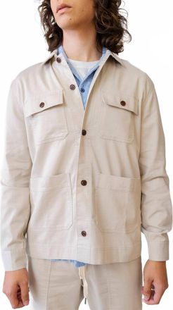 Rails Franklin Buttoned Jacket In Oat