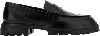 Hogan Sophisticated Penny Loafers In Leather