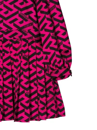 Versace Greek Allover Dress - Pink