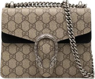 Gucci Pre-owned Dionysus Crossbody - Dames - Vintage Schoudertas - Beige - ONE Size - Su&egrave;de - Vintage