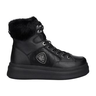 Blauer Schoenen, Dames, Zwart, 36 EU, Leer, Emery Enkellaarzen
