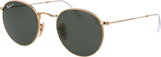 Ray-Ban Mens Sunglasses Round Metal Gold Arista