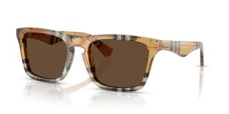 Burberry Dark Brown Square Mens Sunglasses BE4434 414673 57