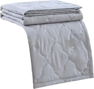 OEM Edred&oacute;n, Plum&oacute;n Sint&eacute;tico, Ligero, Transpirable, Refrescante, Verano, 99x150 Cm, Gris