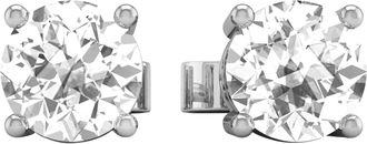 Diamond2Deal 14k Gold 6 CTW Round Lab Grown Diamond Solitaire Stud Earrings