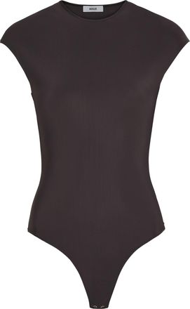 A Gold E Agolde Agata Stretch-polyamide Bodysuit - Dark Brown - S (UK8-10 / S)