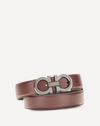Ferragamo Reversible and adjustable Gancini Belt Male 105