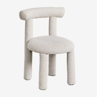 Sklum Sklum - Pack De 4 Sillas De Comedor En Tela Boucl&eacute; Gia
