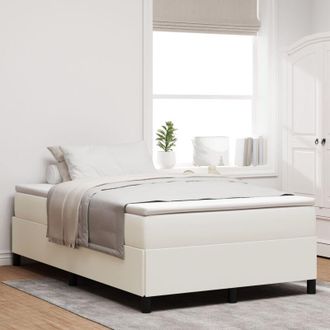 vidaXL Struttura del letto Crema 120 x 190 cm vidaXL