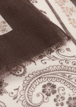 Mango Foulard stampa paisley cioccolato - Donna - Taglia unica - MANGO