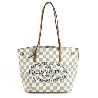 Louis Vuitton Damier Azur White Damier Azur Shoulder Bag Tote Bag (Pre-Owned)