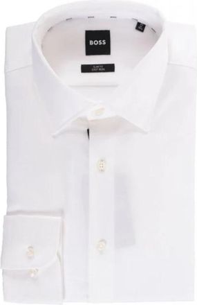 HUGO BOSS Hank Kent Overhemd - Heren - Zakelijke Overhemden - Wit - 3XL - Katoen - Overhemden