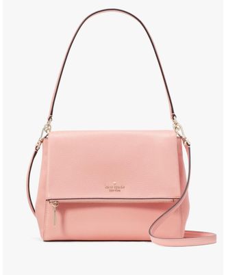 Kate Spade New York Womens Leila Medium Flap Shoulder Bag - Pink